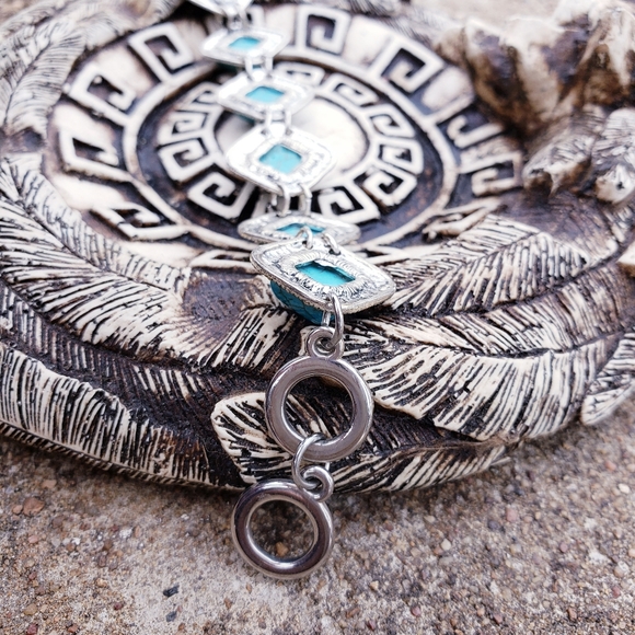 Turquoise gemstone bracelet - Picture 5 of 7